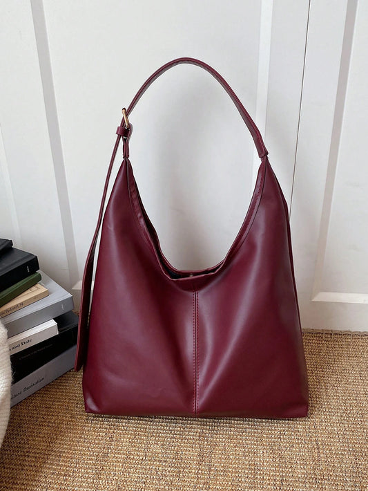 bolso de hombro burdeo