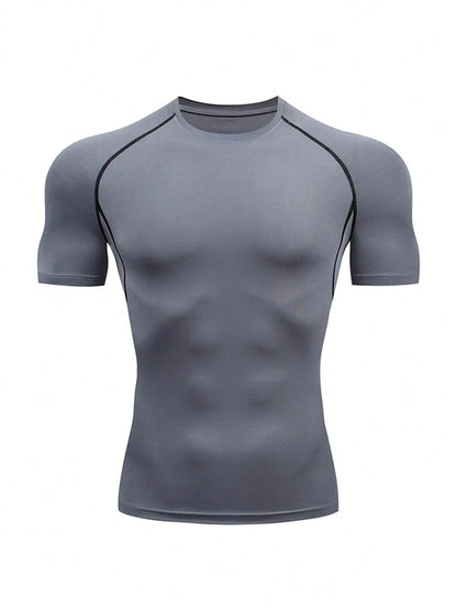 camiseta deportiva compresiva hombre