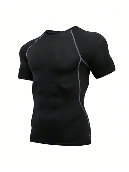 camiseta deportiva compresiva hombre