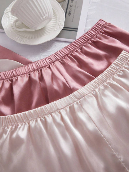 Pijama 2 piezas seda