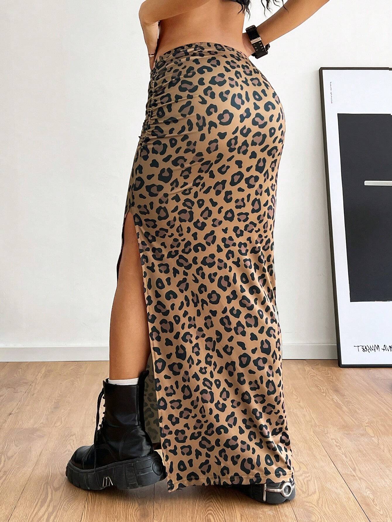 falda leopardo