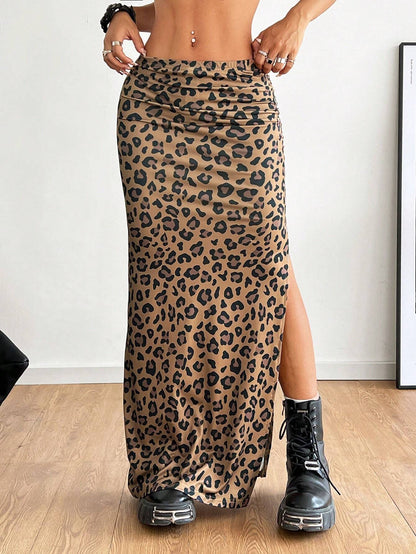 falda leopardo