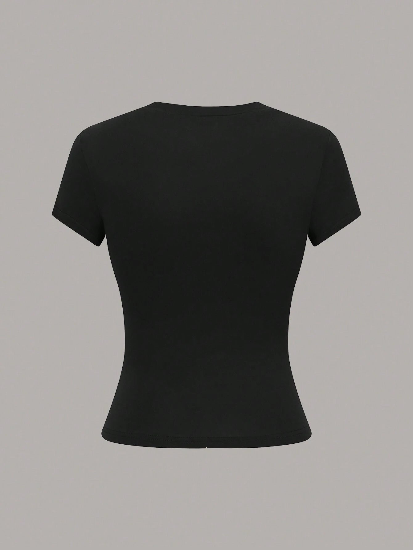 camiseta manga corta unicolor
