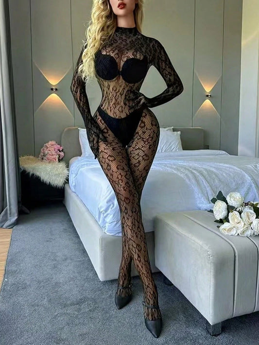 Malla leopardo transparente