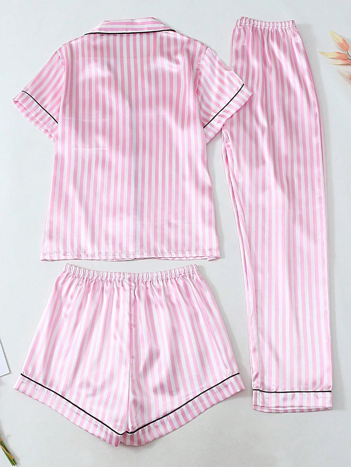 Conjunto de pijama de satén