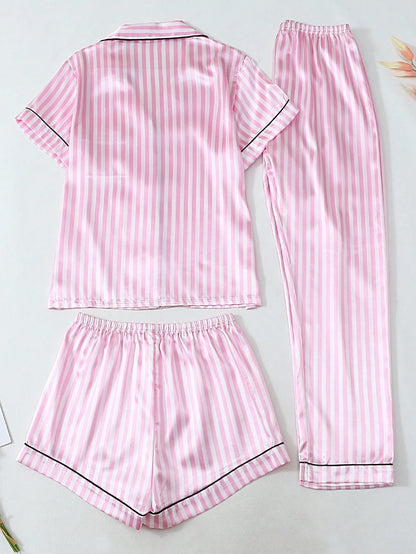 Conjunto de pijama de satén