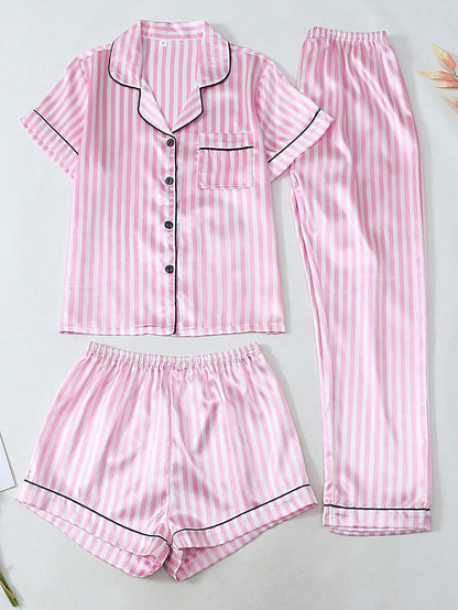 Conjunto de pijama de satén