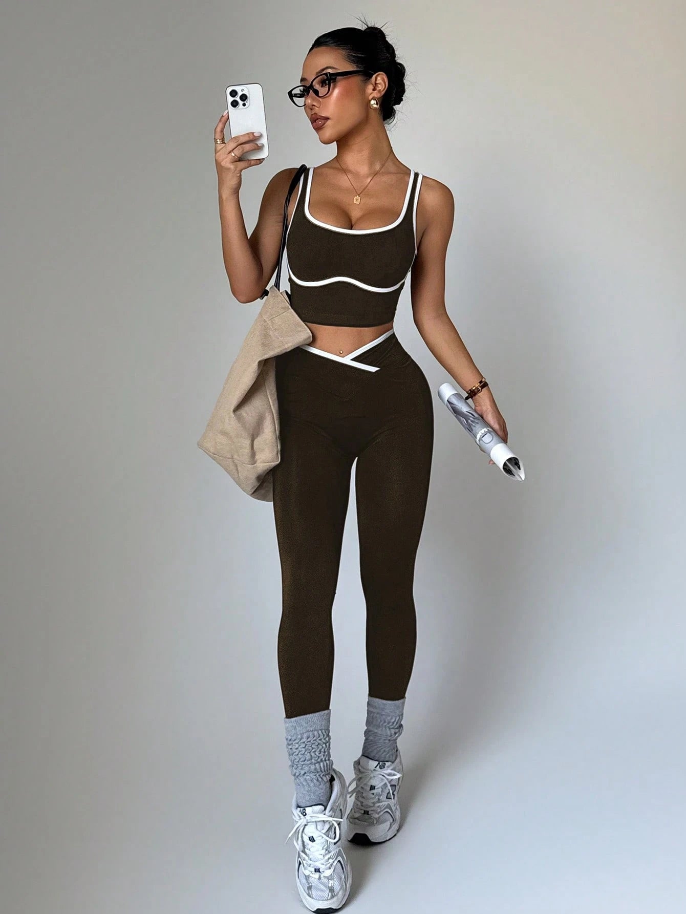 Conjunto de ropa deportiva sin costura