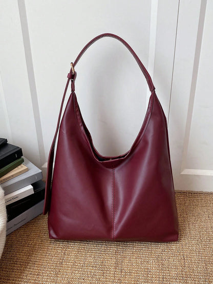 bolso de hombro burdeo
