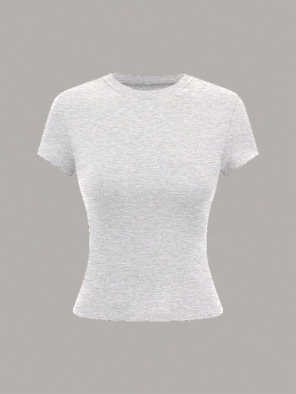 camiseta manga corta unicolor